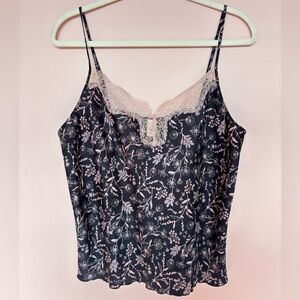 Victoria's Secret Gray Pink Floral Cami